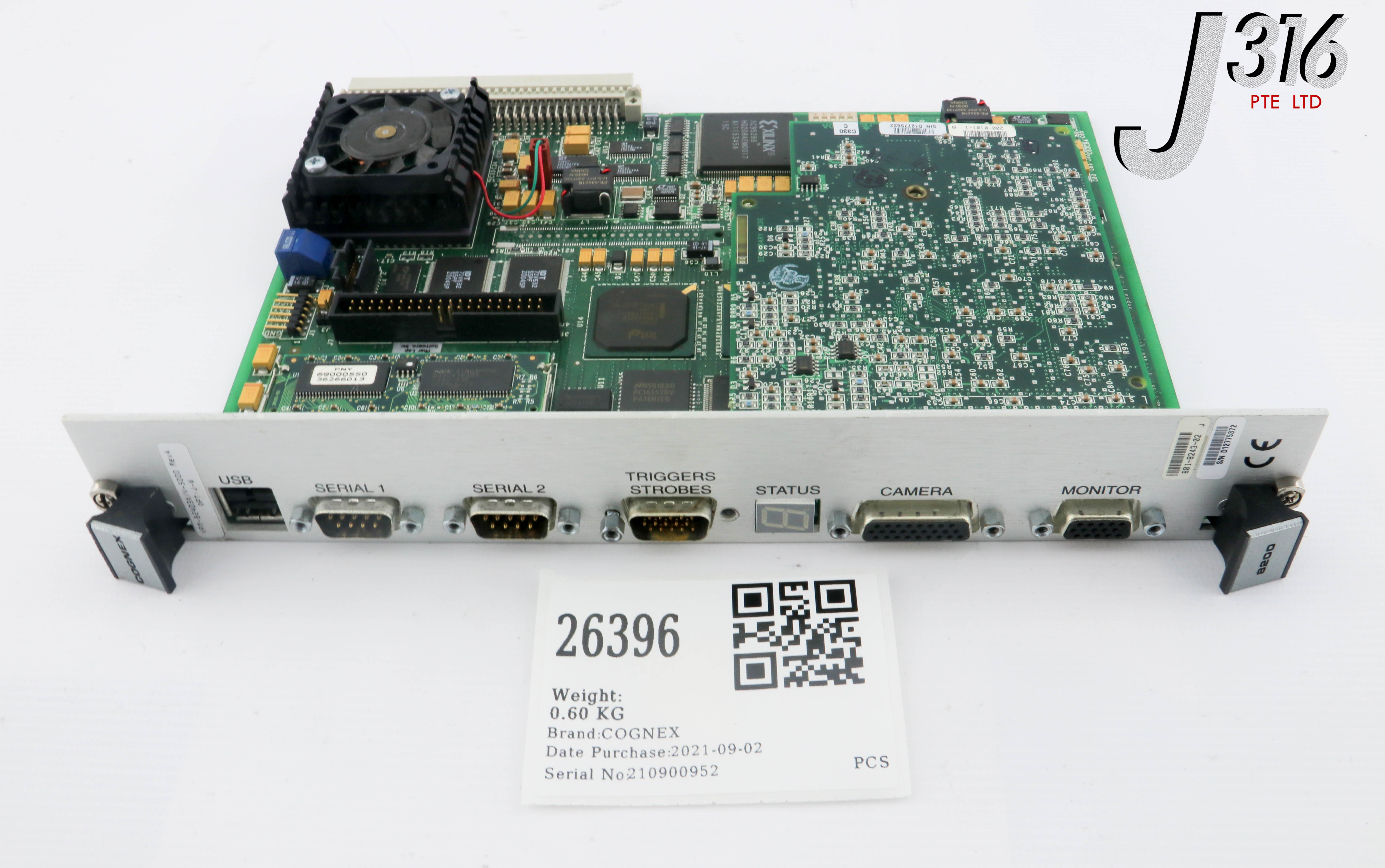  26396 COGNEX PCB, 8200 VM27A 203-0112-RB, 801-8243-02 VPM-82403X/V